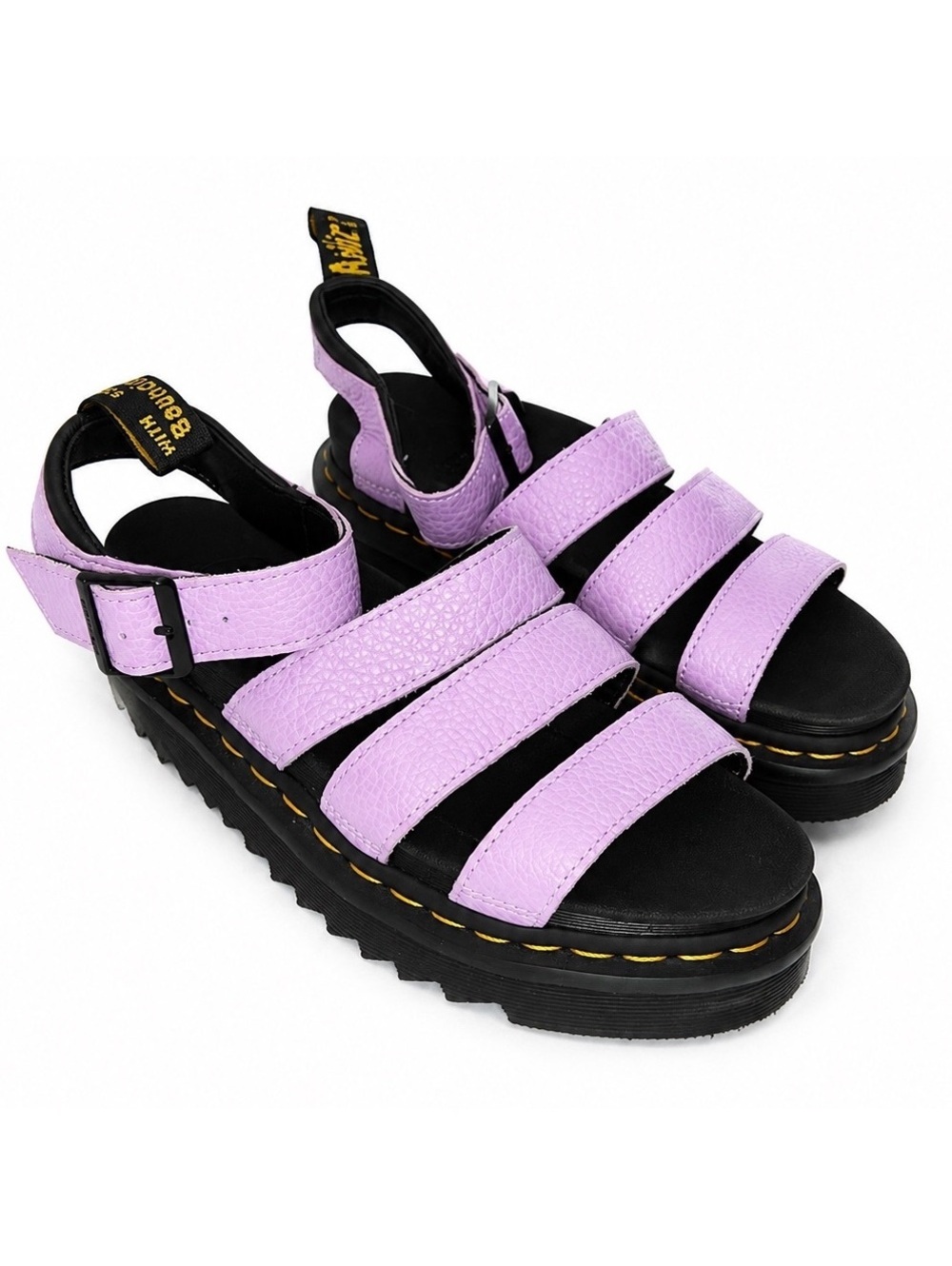 Dr. Martens Blaire Lilac Leather Sandals Women’s US 7 EU 38